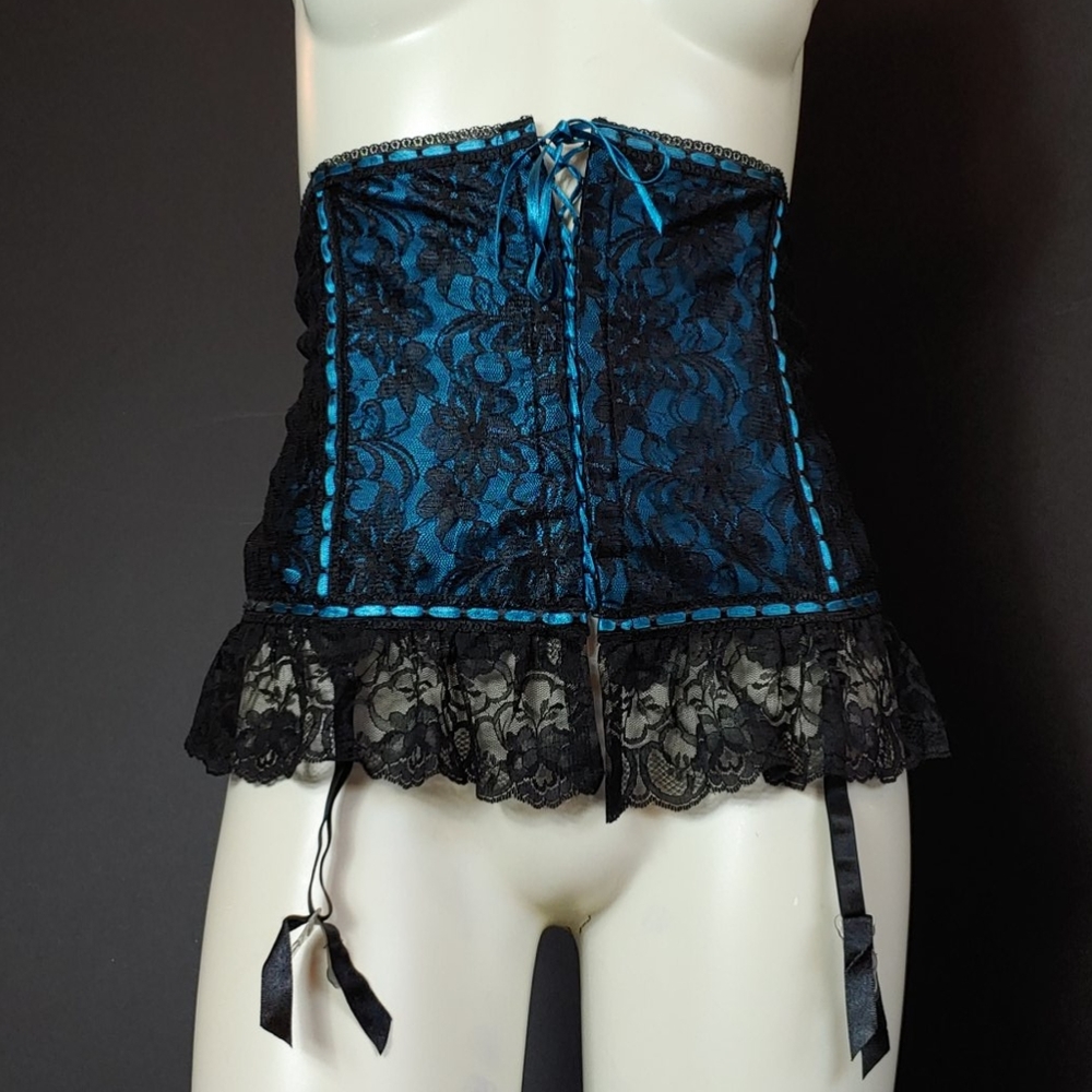 Fredericks Of Hollywood Sz XL Emerald Green Corset